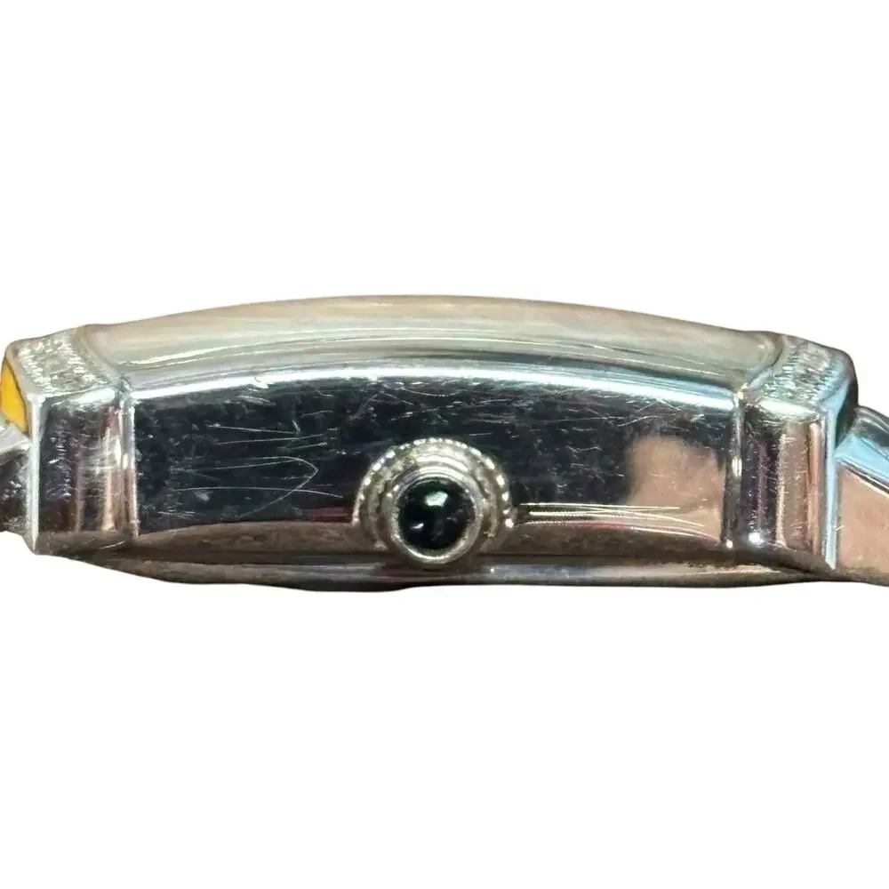Ecclissi Diamond Pave All Sterling Silver 925 Designer Signed Bracelet Watch
